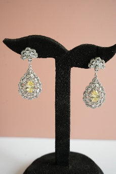 Golden Aura Teardrop Necklace