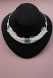 Pearl Strand Choker with Emerald-Cut Centerpiece