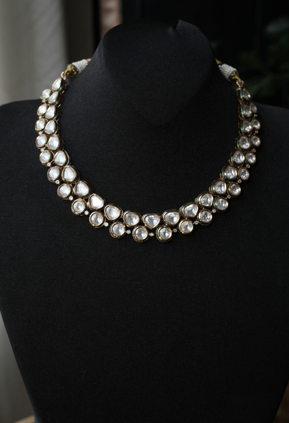 Classic Double-Layer Kundan Necklace