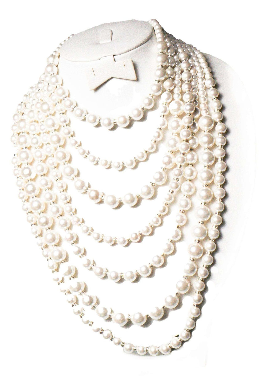 7 Lines Fresh Pearl Necklace - LABELRM