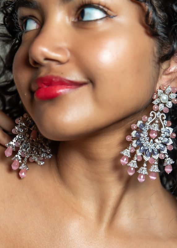 Polki Majesty Exquisite Earring Set