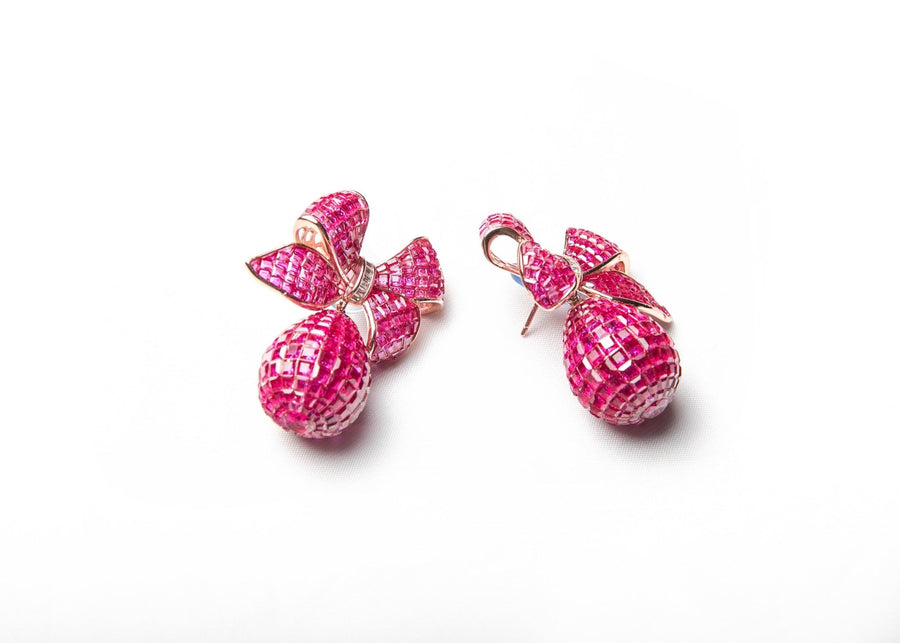 Pink Ribbon Earrings - LABELRM