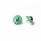 Red stud with zircon stones earrings - LABELRM