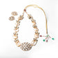Round Polki Shell Pearls Choker Necklace - LABELRM