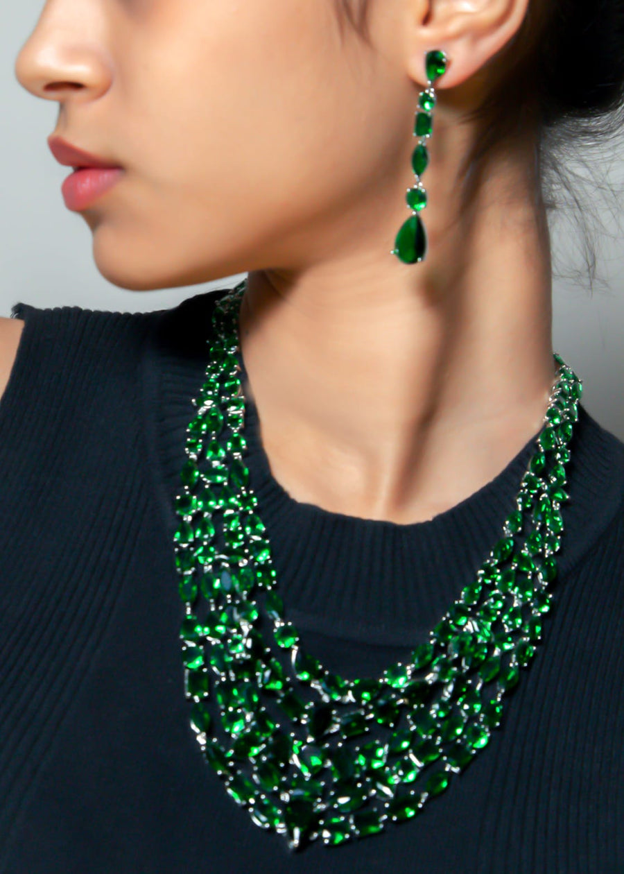 Green emerald necklace - LABELRM