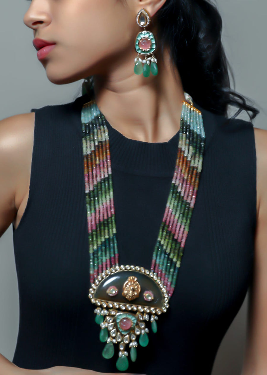 Multicolour Handcrafed Beads Necklace - LABELRM